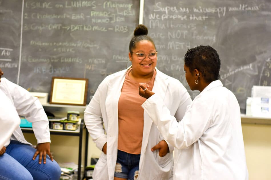 Students and Professor in classroom