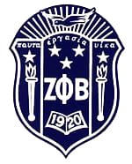 Zeta Phi Beta crest