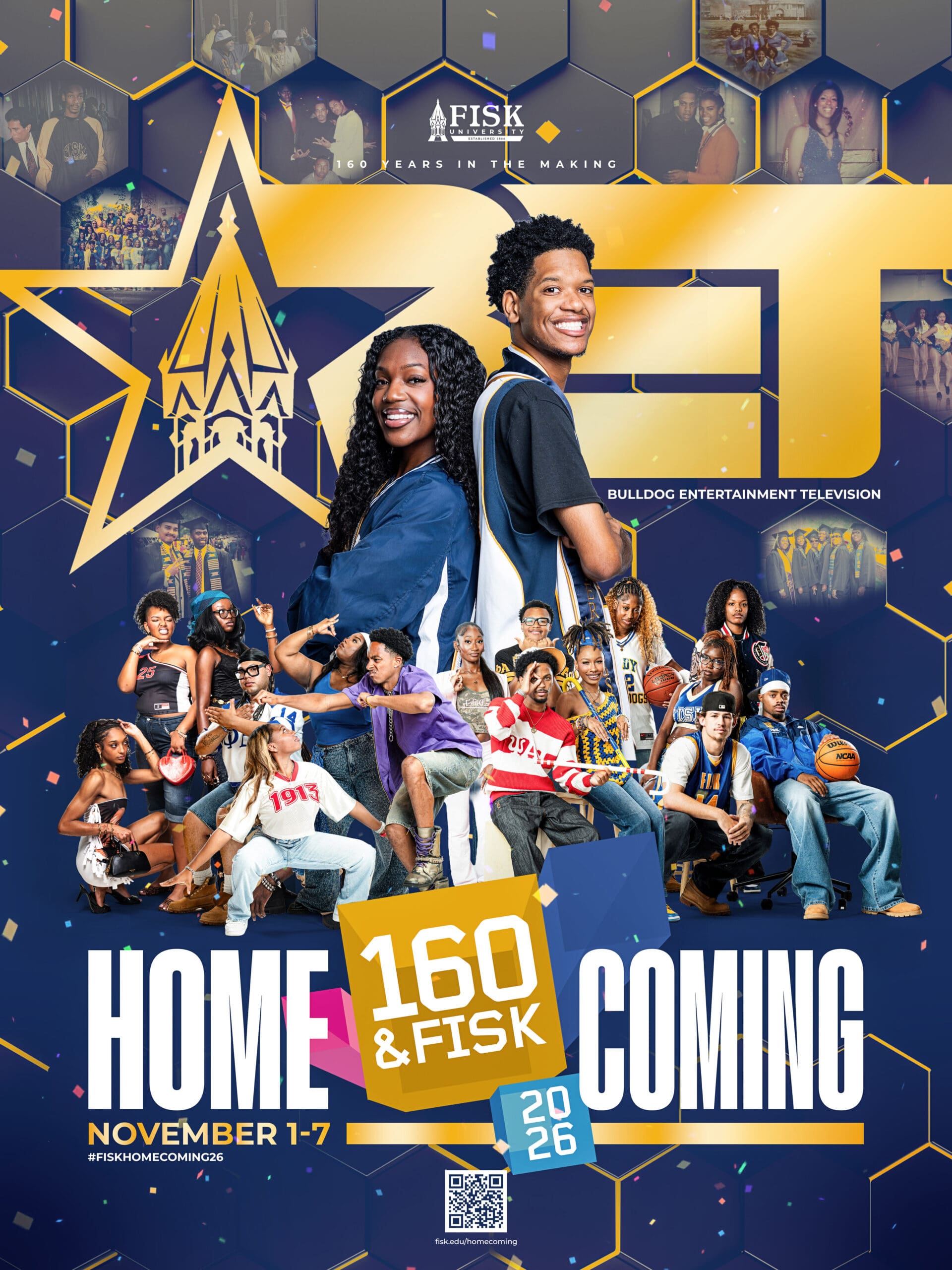 BET: 160 Years in the Making — Fisk University Homecoming 2026 flyer